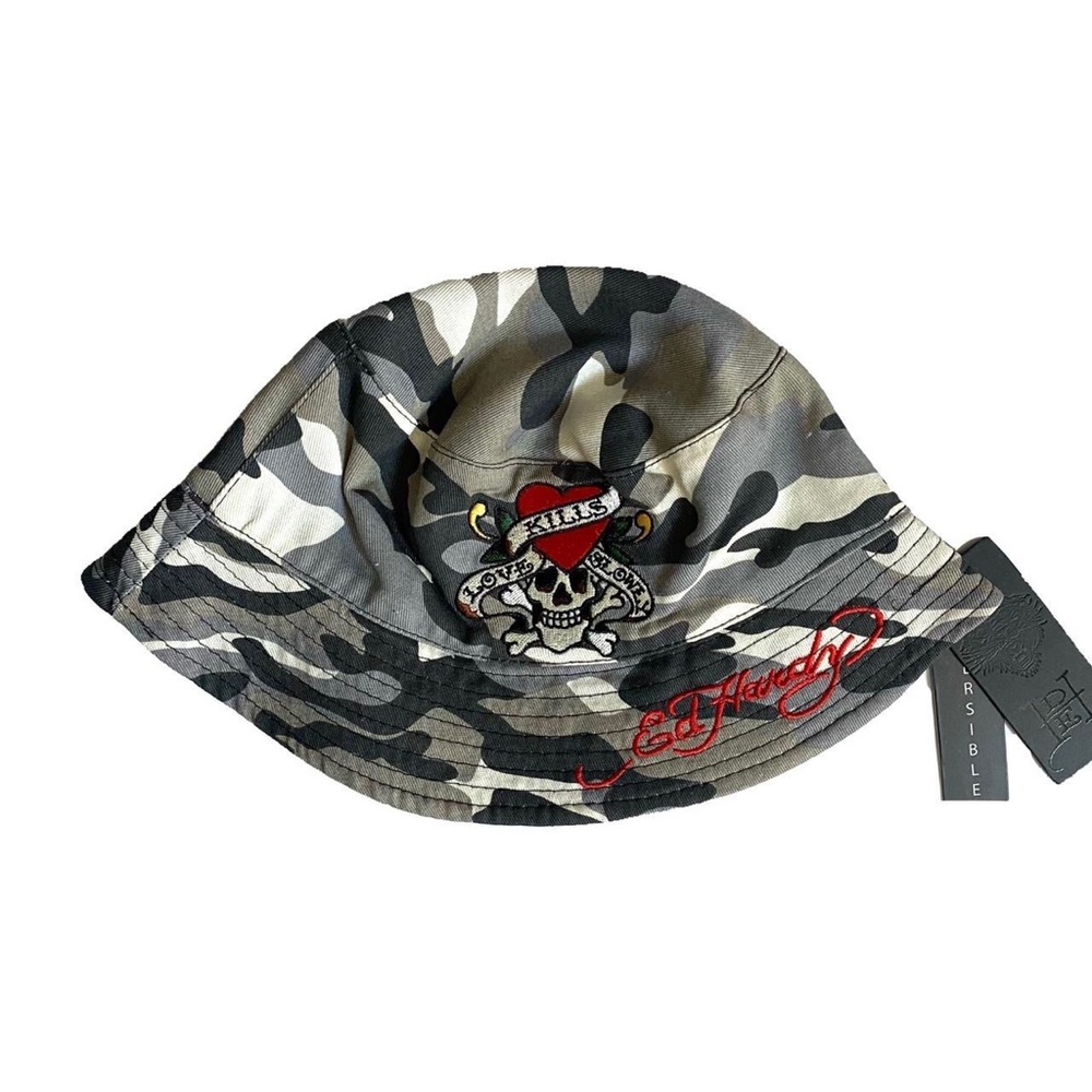 Ed hardy camouflage bucket hat